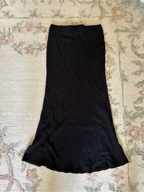 GARAGE Black Ribbed Skirt - Black
